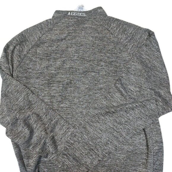Champion Mens XL NCAA Texas A&M Aggies 1/4 Zip Pullover Sweatshirt Sweater Gray - Picture 5 of 6